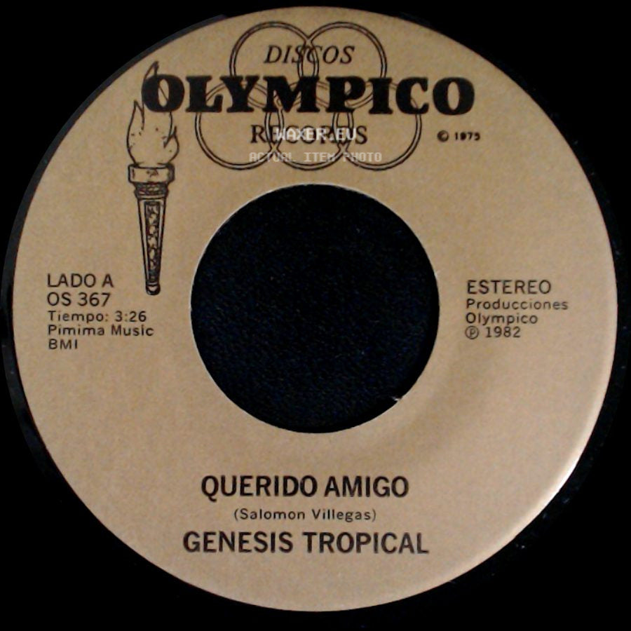 Genesis Tropical - Querido Amigo / Adela side A