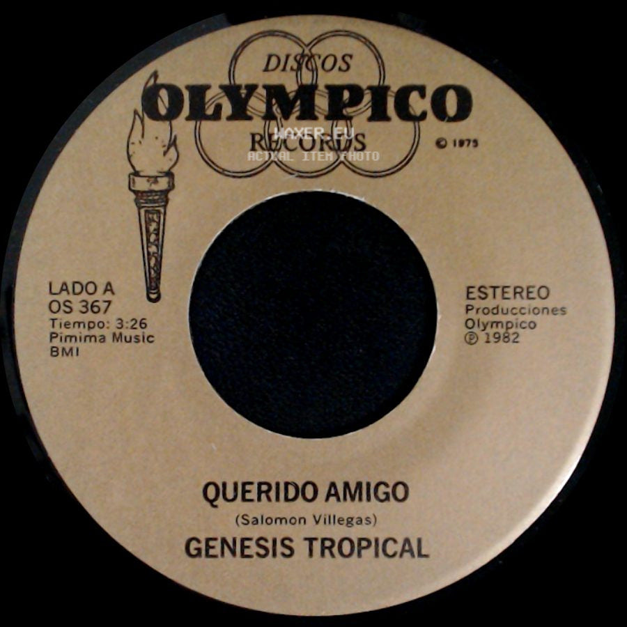 Genesis Tropical - Querido Amigo / Adela side A