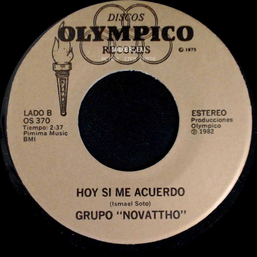 Grupo "Novattho" - Engreida / Hoy Si Me Acuerdo side B