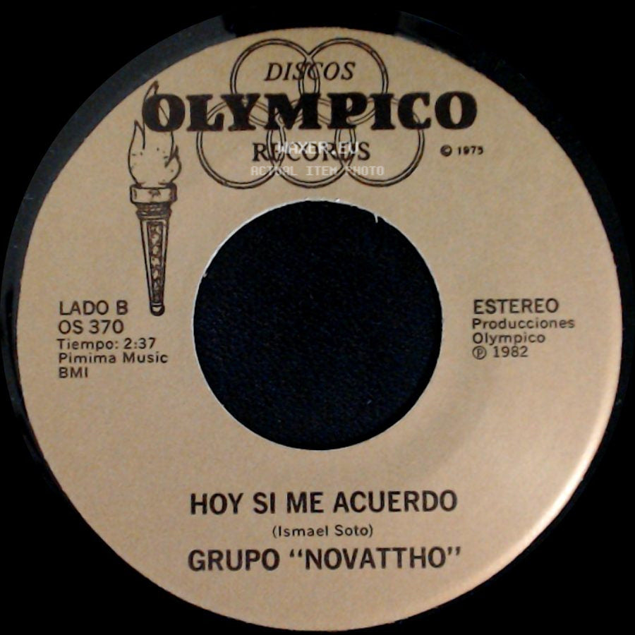 Grupo "Novattho" - Engreida / Hoy Si Me Acuerdo side B