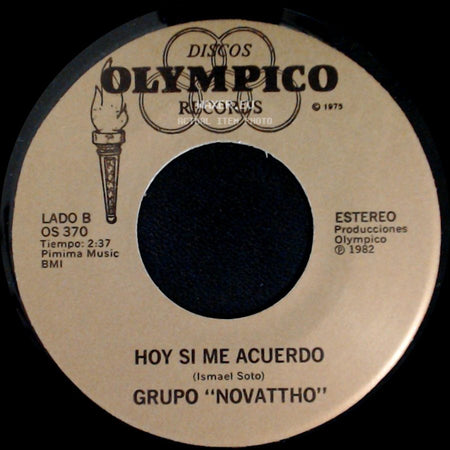 Grupo "Novattho" - Engreida / Hoy Si Me Acuerdo side B