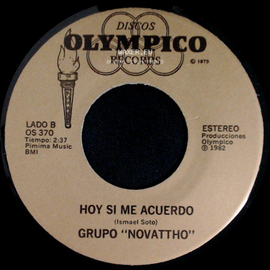 Grupo "Novattho" - Engreida / Hoy Si Me Acuerdo side B