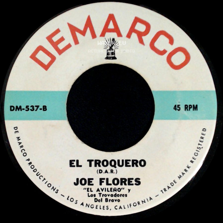 Joe Flores / Joe Flores "El Avileno" Y Los Trovadores Del Bravo - El Buena Gente / El Troquero side B