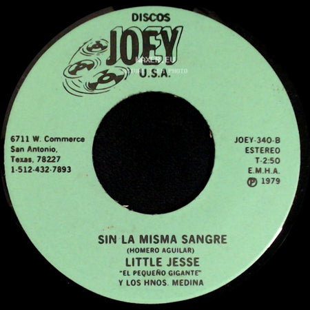 Little Jesse Y Los Hnos. Medina / Little Jesse 'el Pequeño Gigante' Y Los Hnos. Medina - Mama Solita / Sin La Misma Sangre side B