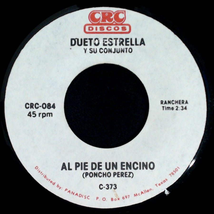 Dueto Estrella Y Su Conjunto - Despojos / Al Pie De Un Encino side B