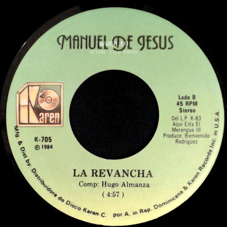 Manuel De Jesus - La Doncella / La Revancha side B