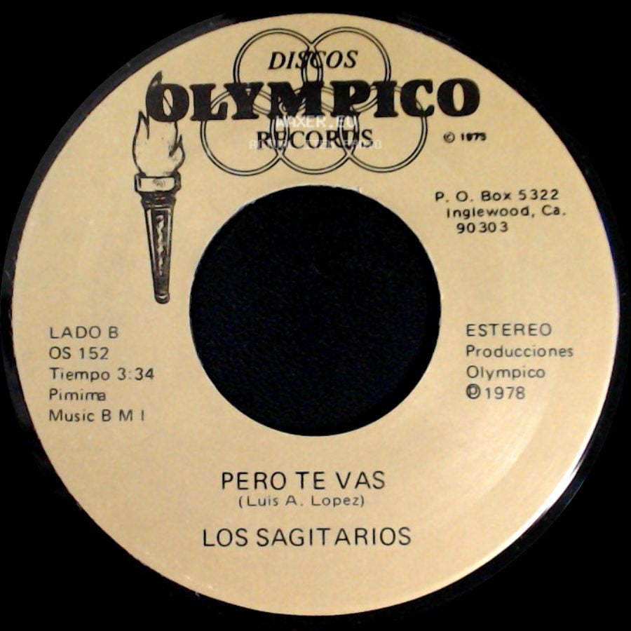 Los Sagitarios - Brindis Navideño / Pero Te Vas side B
