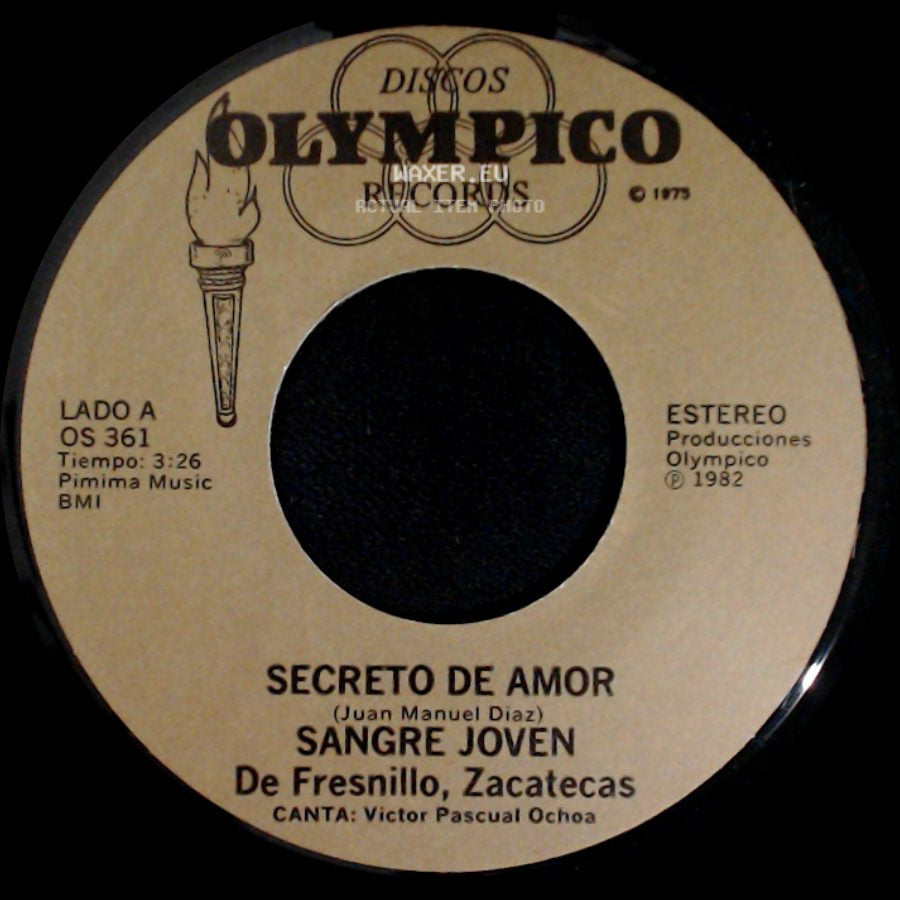 Sangre Joven - Secreto De Amor / Lejos Como La Luna side A