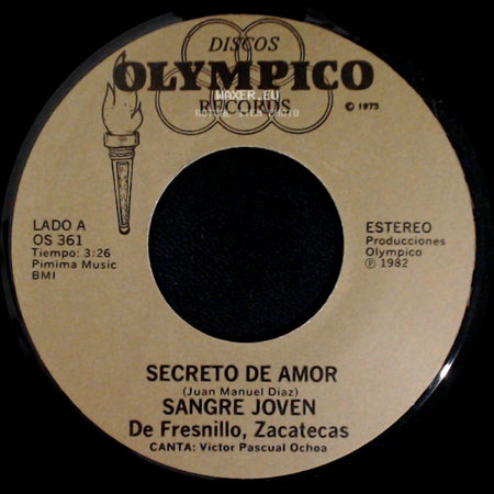 Sangre Joven - Secreto De Amor / Lejos Como La Luna side A