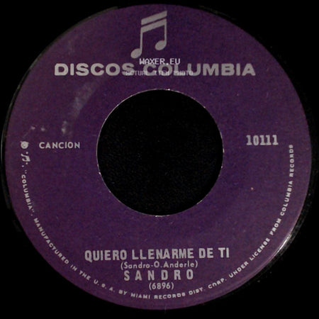 Sandro - Quiero Llenarme De Ti / Penumbras side A