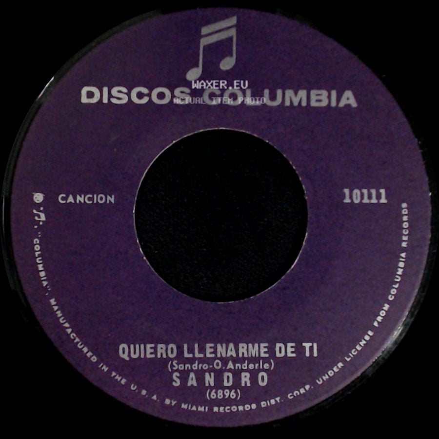 Sandro - Penumbras / Quiero Llenarme De Ti side B