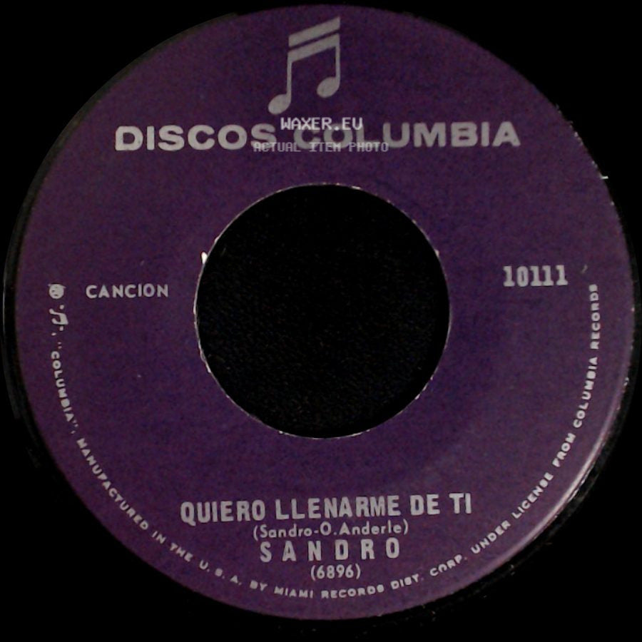 Sandro - Penumbras / Quiero Llenarme De Ti side B