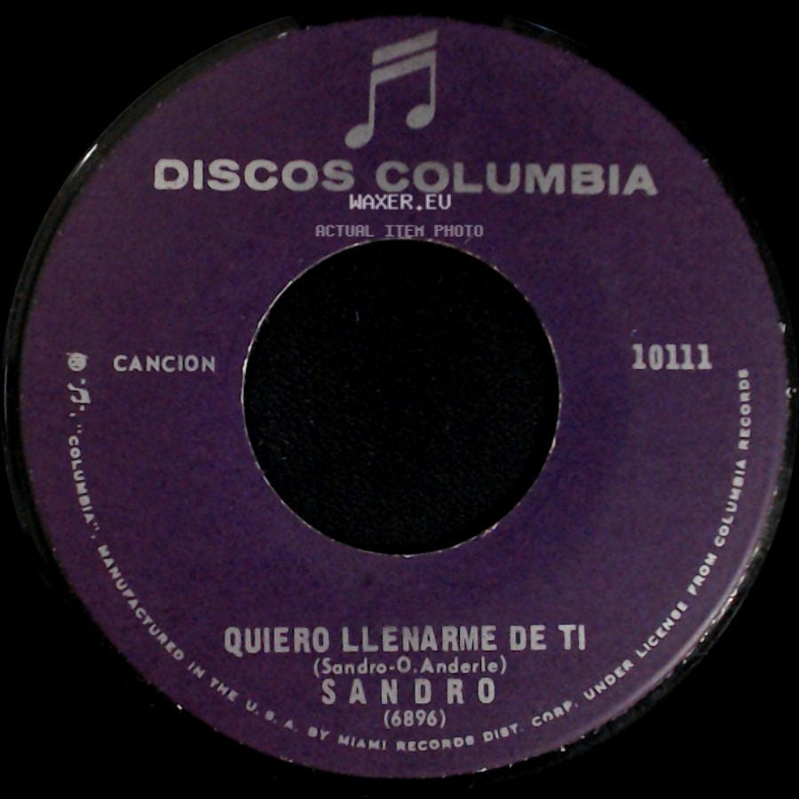 Sandro - Penumbras / Quiero Llenarme De Ti side B