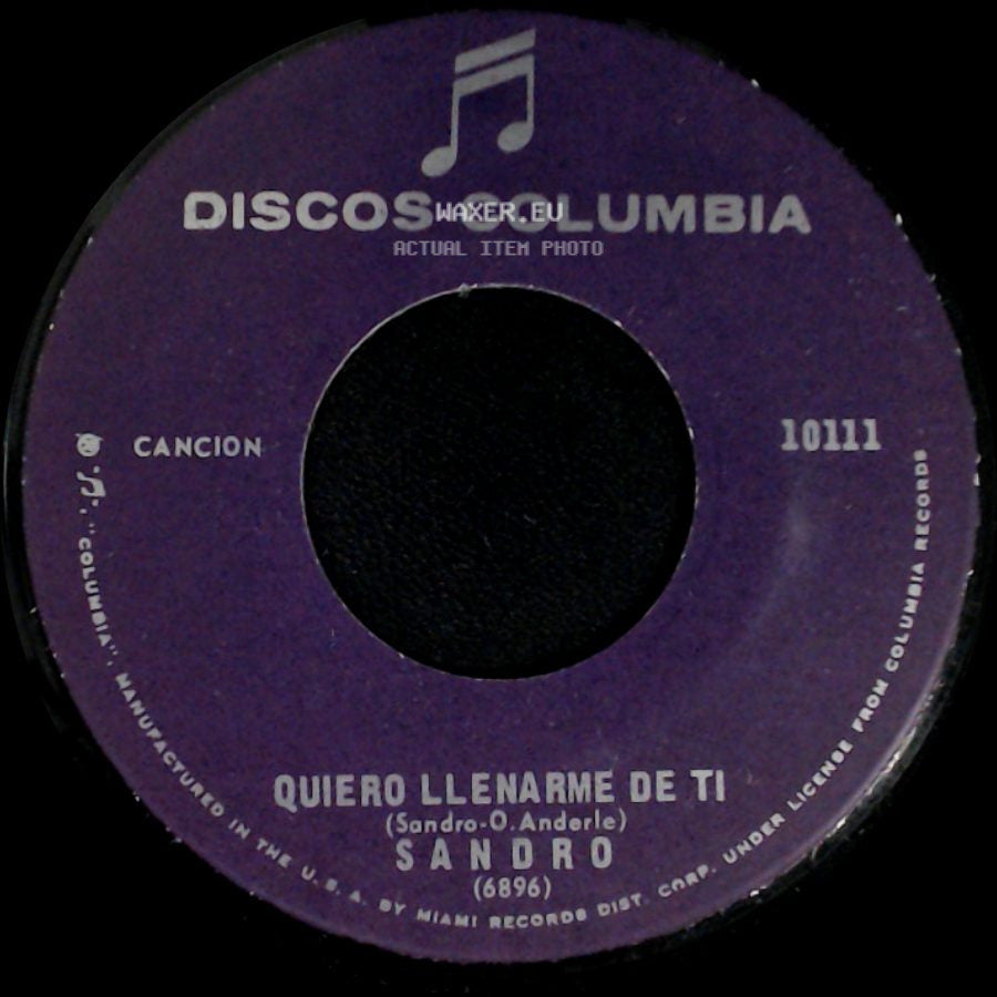 Sandro - Quiero Llenarme De Ti / Penumbras side A