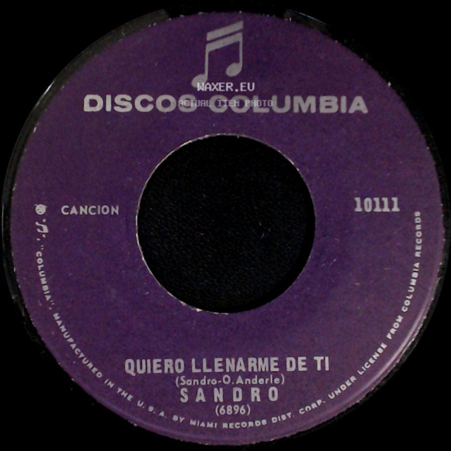 Sandro - Quiero Llenarme De Ti / Penumbras side A