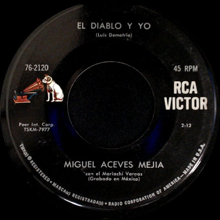 Miguel Aceves Mejia - El Marinero / El Diablo Y Yo side B