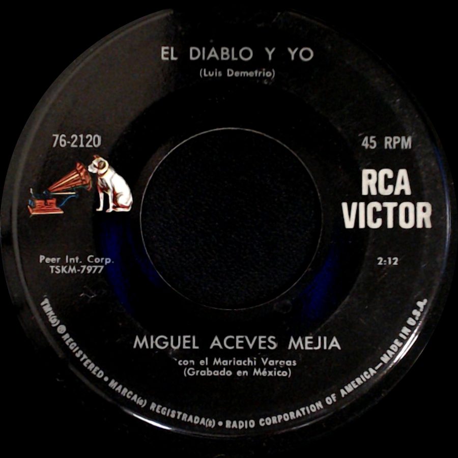 Miguel Aceves Mejia - El Marinero / El Diablo Y Yo side B