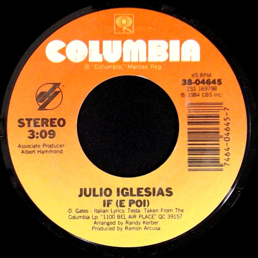 Julio Iglesias - If (E Poi) / Moonlight Lady side A