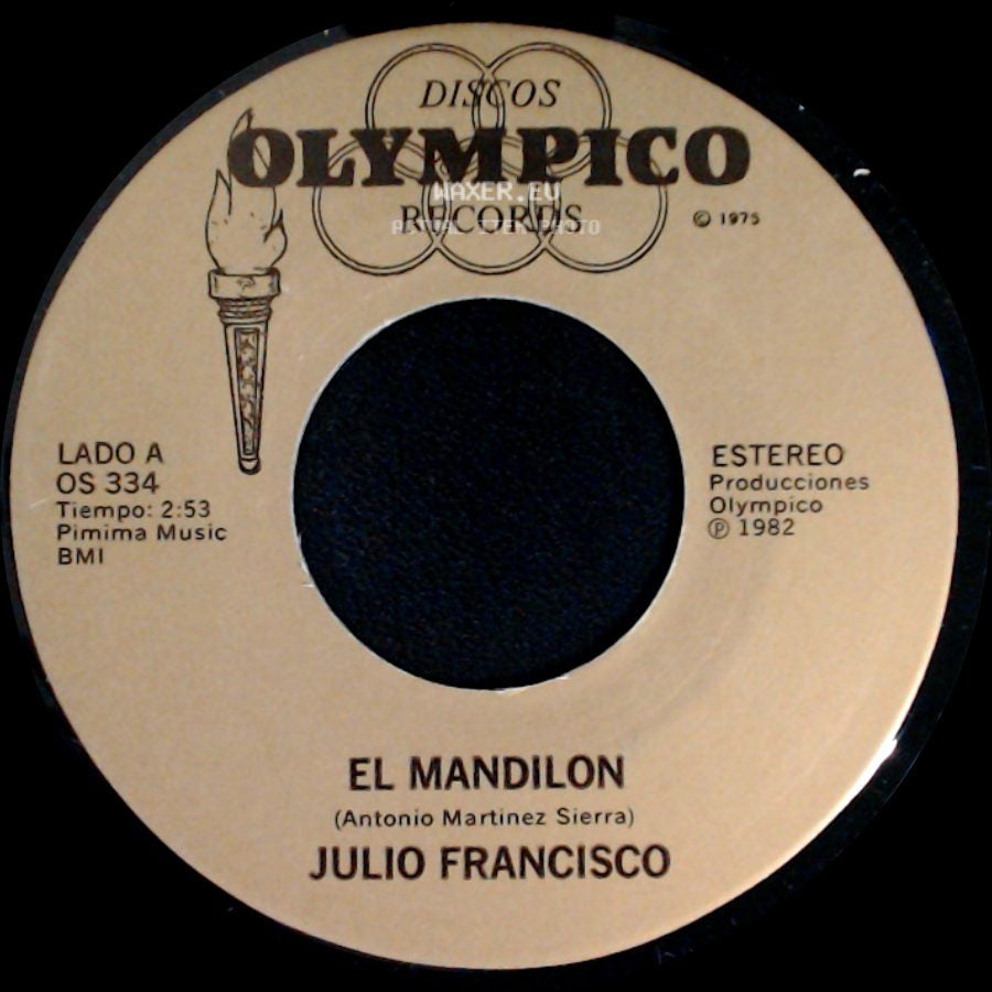 Julio Francisco - El Mandilon / No Me Dejes side A