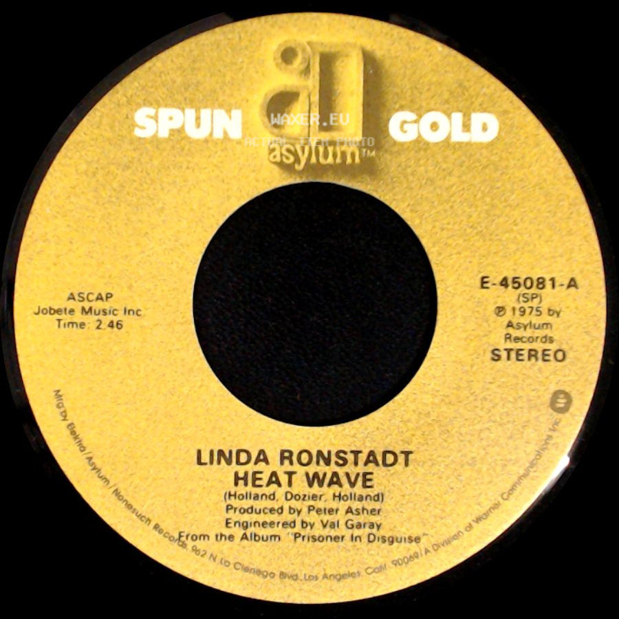 Linda Ronstadt - Heat Wave / Tracks Of My Tears side A