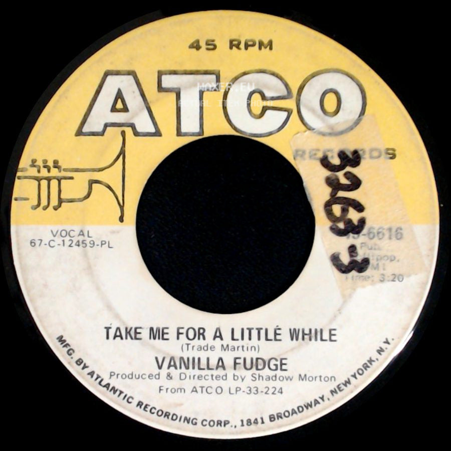 Vanilla Fudge - Thoughts / Take Me For A Little While side B