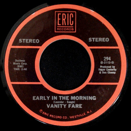 Vanity Fare - Early In The Morning / Hitchin' A Ride side A