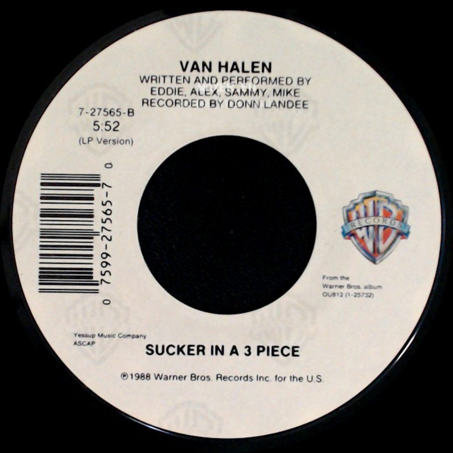 Van Halen - Sucker In A 3 Piece / Feels So Good side A