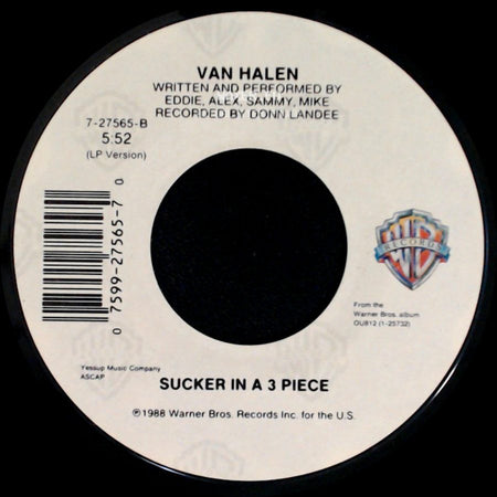 Van Halen - Sucker In A 3 Piece / Feels So Good side A