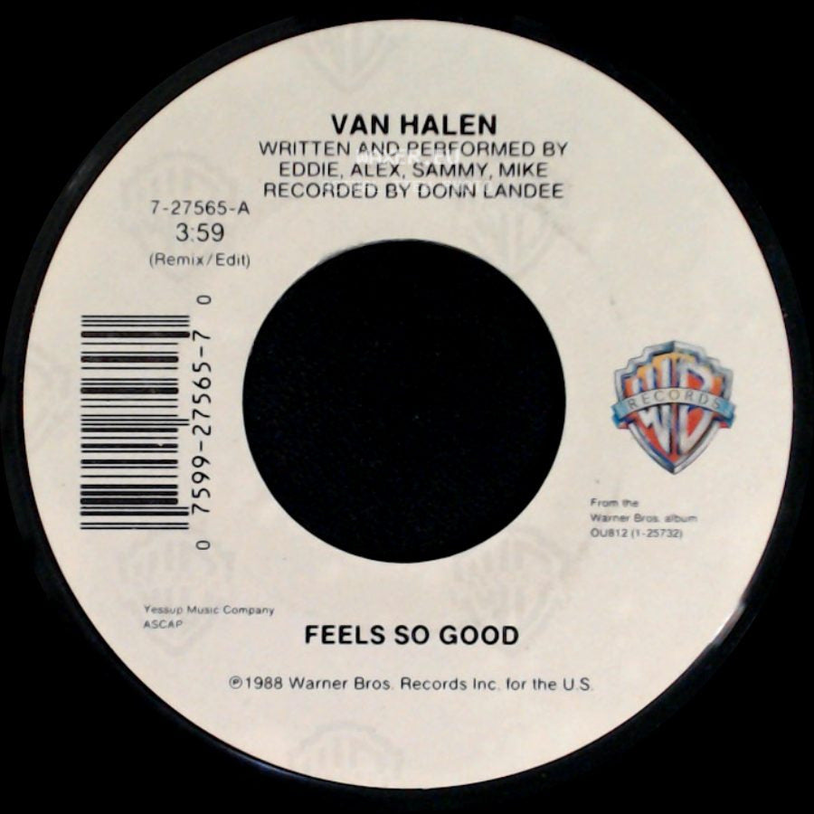 Van Halen - Sucker In A 3 Piece / Feels So Good side B