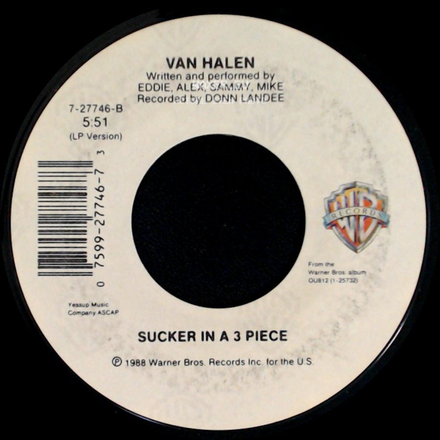 Van Halen - Sucker In A 3 Piece / Finish What Ya Started side A