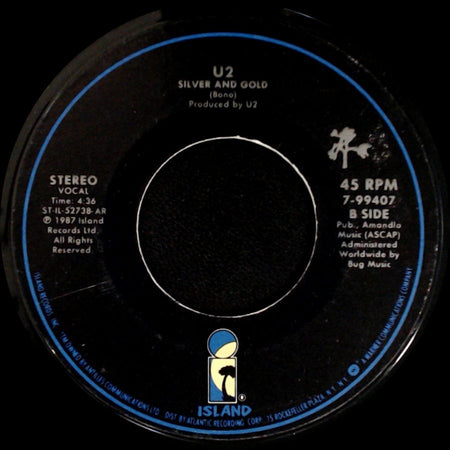U2 - Where The Streets Have No Name / Silver And Gold side B