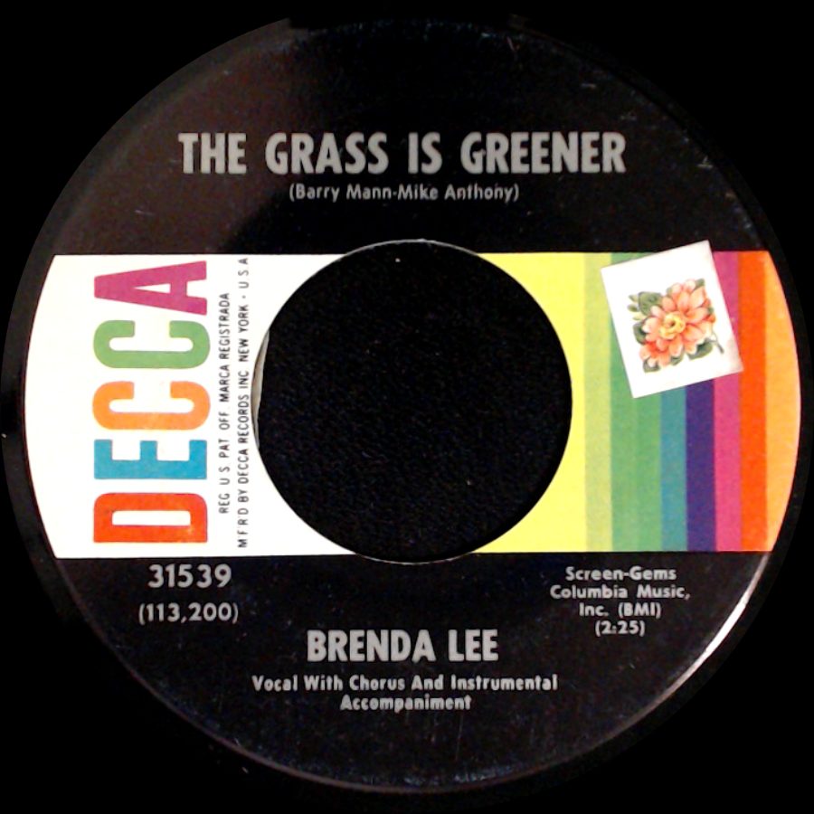 Brenda Lee - The Grass Is Greener / Sweet Impossible You side A