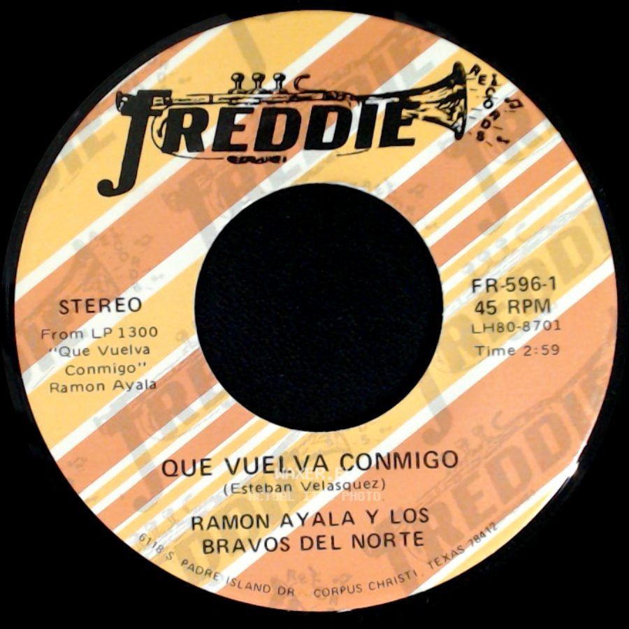 Ramon Ayala Y Los Bravos Del Norte - El Tuerto / Que Vuelva Conmigo side B