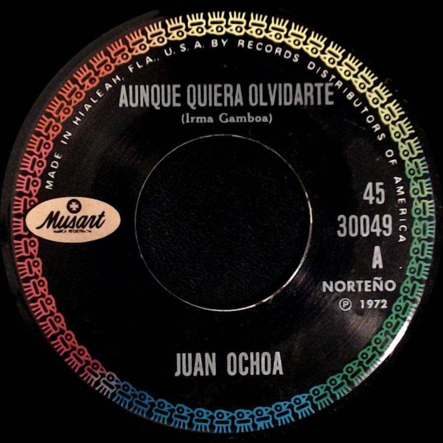 Juan Ochoa - Te Hare Falta / Aunque Quiera Olvidarte side B