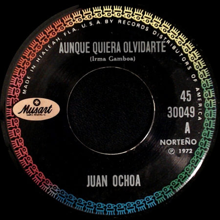 Juan Ochoa - Te Hare Falta / Aunque Quiera Olvidarte side B
