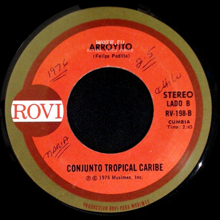 Conjunto Tropical Caribe - Deja / Arroyito side B