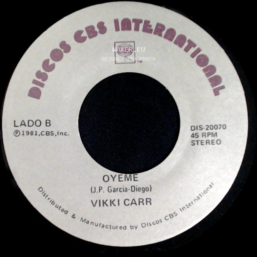 Vikki Carr - Total / Oyeme side B