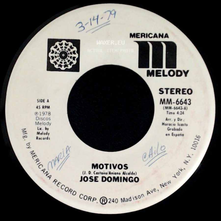 Jose Domingo - Motivos / Mentirosa side A