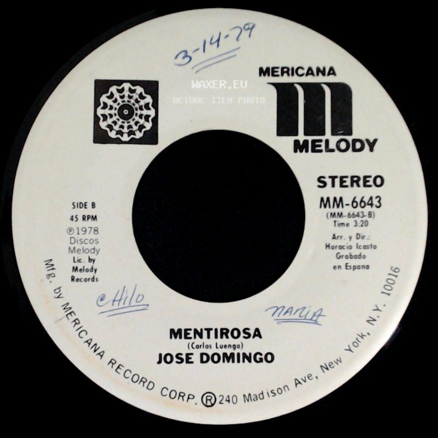 Jose Domingo - Motivos / Mentirosa side B