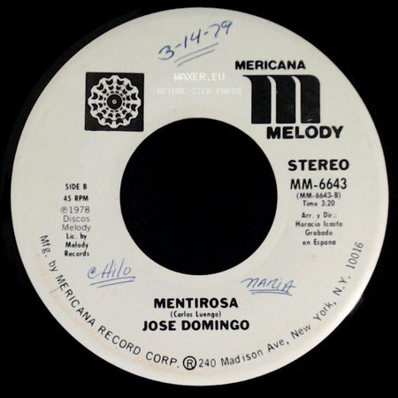 Jose Domingo - Motivos / Mentirosa side B