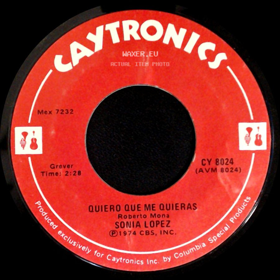 Sonia Lopez - Tengo Sed / Quiero Que Me Quieras side B