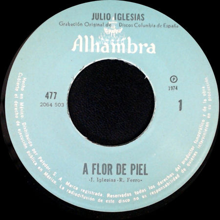 Julio Iglesias - A Flor De Piel / En Cualquier Parte side A