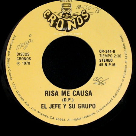 El Jefe Y Su Grupo - Una Palida Luz / Risa Me Causa side B