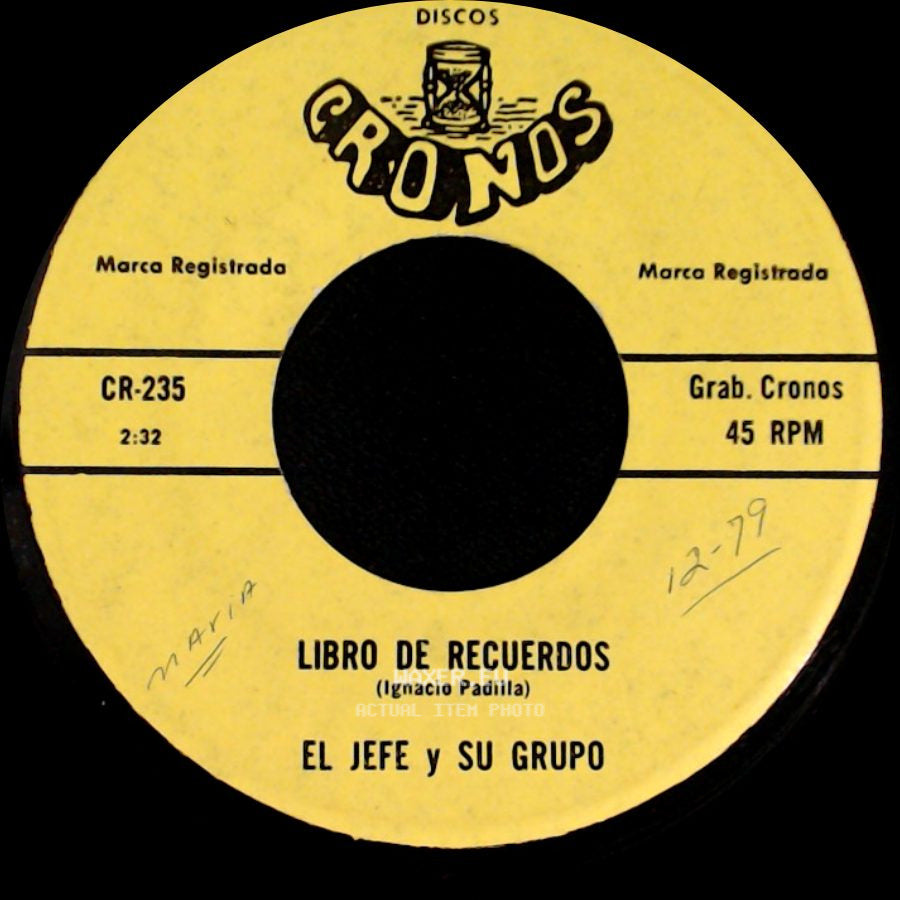 El Jefe Y Su Grupo - La Lampara / Libro De Recuerdos side B