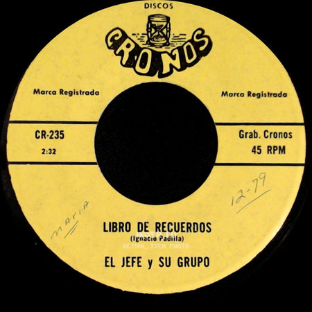El Jefe Y Su Grupo - La Lampara / Libro De Recuerdos side B