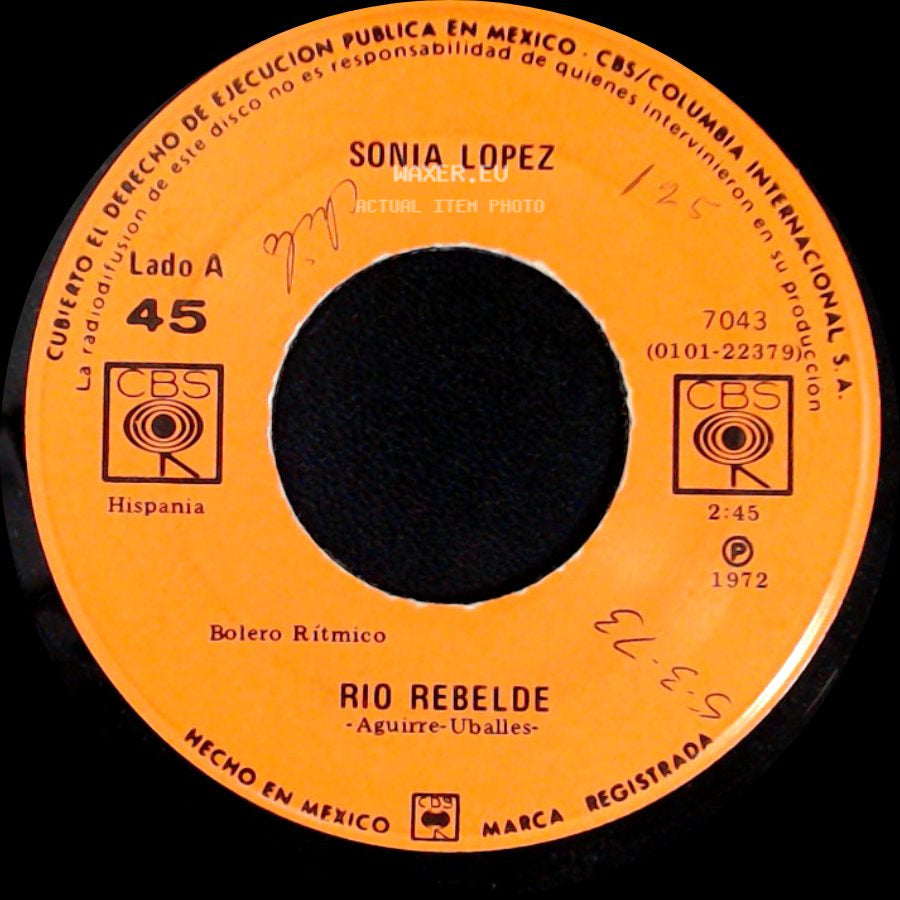 Sonia Lopez - Rio Rebelde / Por Que Negar? side A