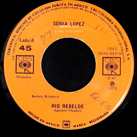 Sonia Lopez - Rio Rebelde / Por Que Negar? side A