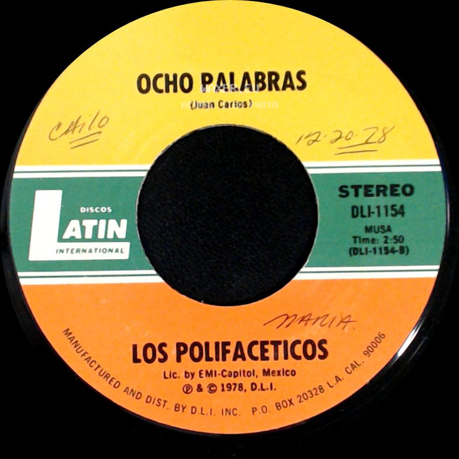Los Polifaceticos - Camaron Pelao (Juan Morales) / Ocho Palabras side B