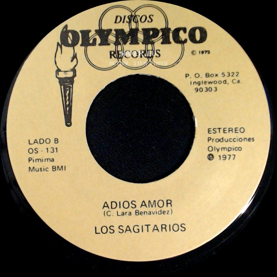 Los Sagitarios - Cruz De Olvido / Adios Amor side B