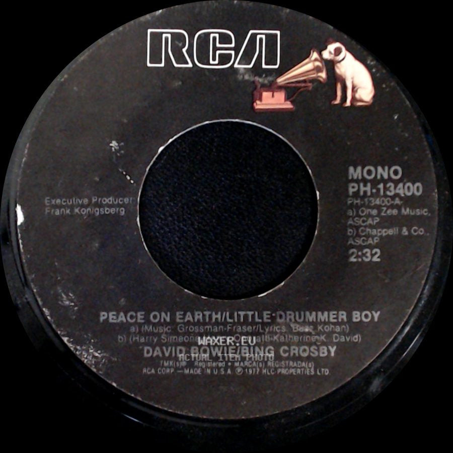 David Bowie/Bing Crosby / David Bowie - Peace On Earth/Little Drummer Boy / Fantastic Voyage side A